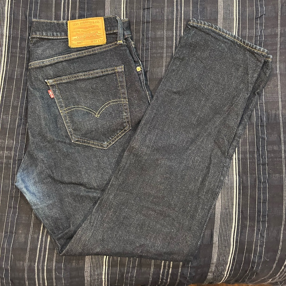 Levi's Men's Dark Blue Straight Jeans